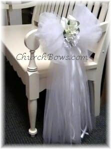 Tulle Pew Bows